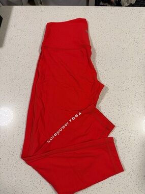 lululemon athletica Red Core Power Yoga Leggings